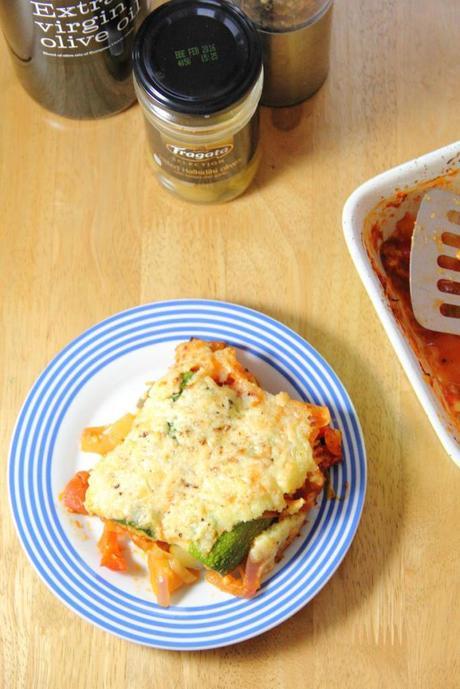 Serving of Vegetarian Courgette Cannelloni