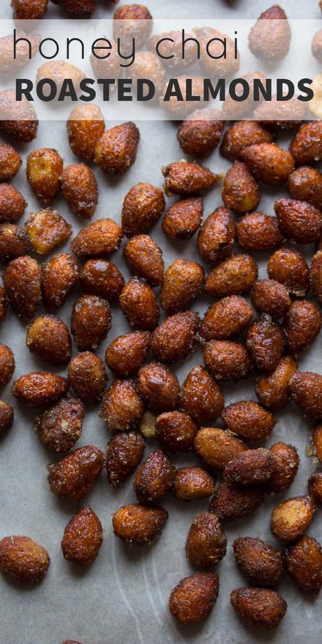 Honey Chai Roasted Almonds @sweetpeasaffron