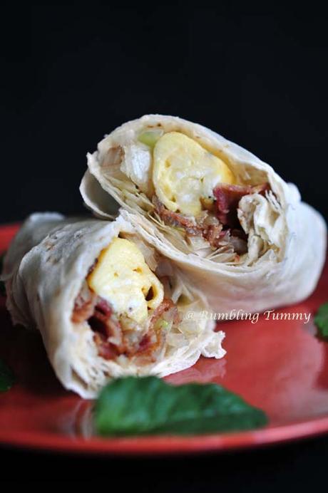 Egg and Bacon Wrap