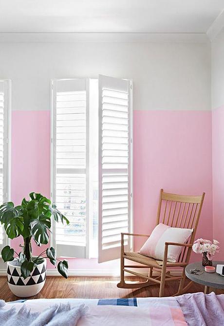 Half Painted Pink Walls