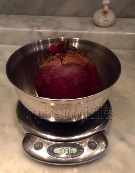 One beet was 1096 gram!