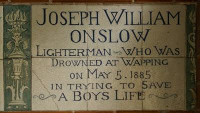 Postman's Park (25): Joseph William Onslow