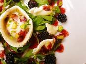 Goat's Cheese Blackberry Salad with Vinaigrette