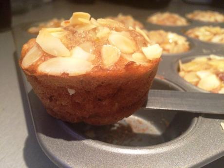 fresh out of the oven gluten free and dairy free banana apricot and almond muffins healthy recipe