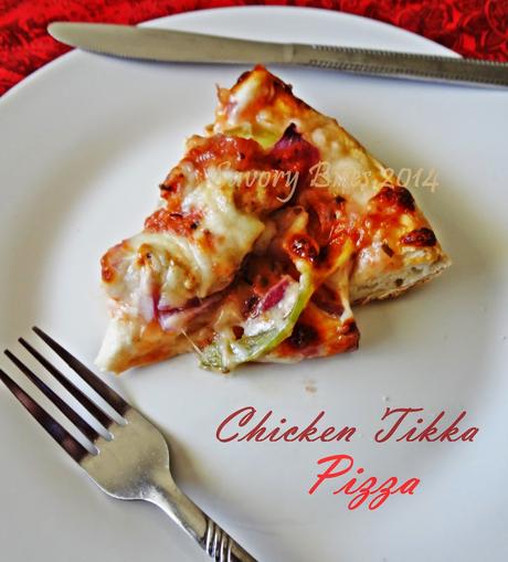 Homemade Chicken Tikka Pizza