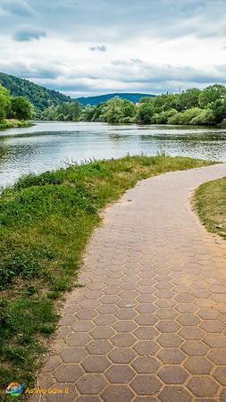 Two beautiful rivers converge in Germany, the Main and Tauber