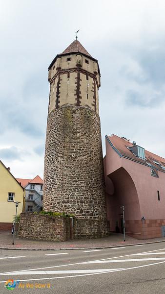 Pointed Tower, the leaning tower of Wertheim, Germany