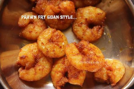 Prawn Fry Goan Style / Shrimp Chilli Fry