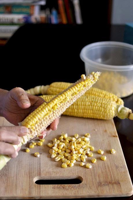 Two Corn Pizza