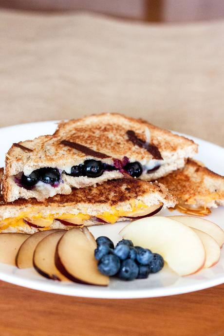 Grilled Fruit Cheese Sandwiches
