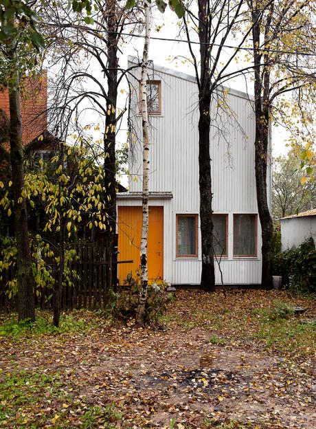 Low Budget House front facade. 