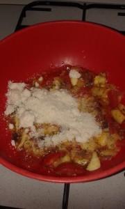 Zucchine ripiene e mozzarella. La mia ricetta. My recipe- courgettes and mozzarella