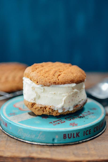 Sprouted Spelt Peanut Butter Cookies for Ice Cream Sandwiches // www.WithTheGrains.com