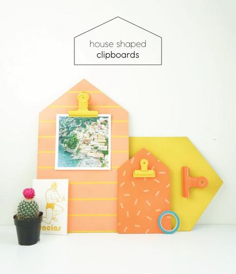 Colorful House Clipboards for Back to School | Francois et Moi