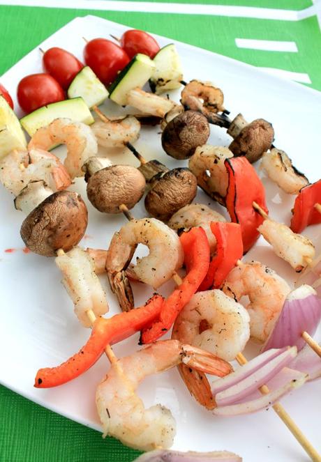 Habanero Shrimp and Veggie Skewers