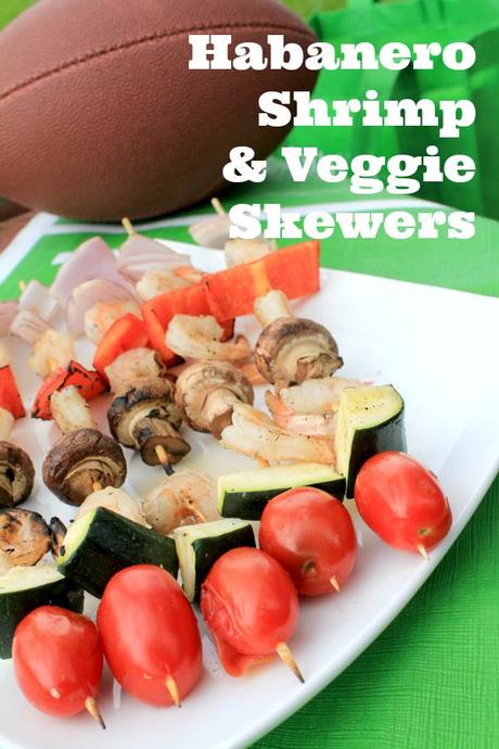 Habanero Shrimp and Veggie Skewers