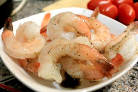 Habanero Shrimp and Veggie Skewers