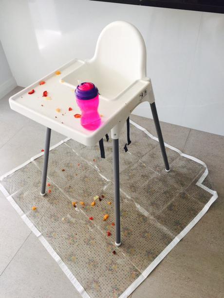 Cleaning up after junior burger with my new Dyson V6 dyson-junior-burger