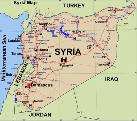 map of Syria