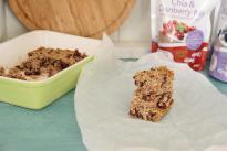 Cranberry Chia Flapjack | Vegan