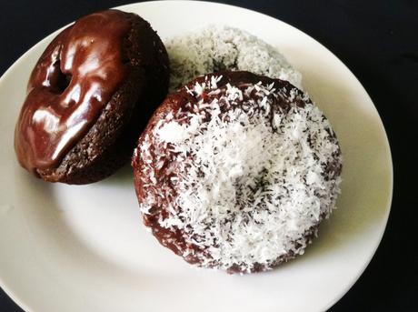 Baked Chocolate Chai Donuts