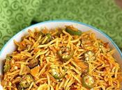 Vendakkai Sadam Bhindi Rice Spicy Okra