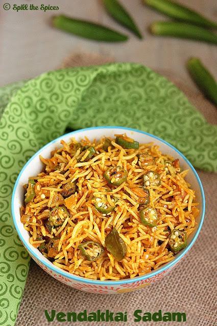 Vendakkai Sadam | Bhindi Rice | Spicy Okra Rice