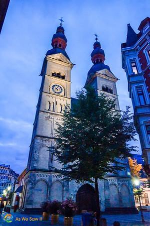 Koblenz church at twilight