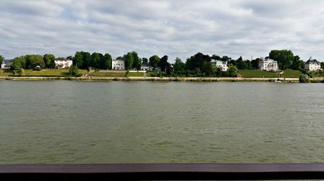 View of mansions along the Rhine seen the morning we took Mosel wine tour