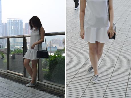 Daisybutter - Hong Kong Fashion Blog: girly outfits with slip-ons