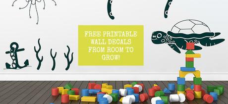 FREE printable wall decals from Room To Grow!