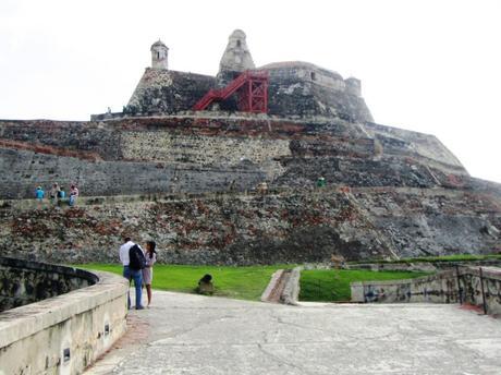The wall surrounding Cartagena