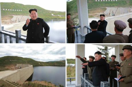 Kim Jong Un inspects the Paektusan Youth Power Station (Photo: Rodong Sinmun).