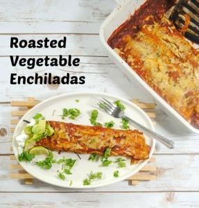 Spicy Mexican Roasted Vegetable Enchiladas