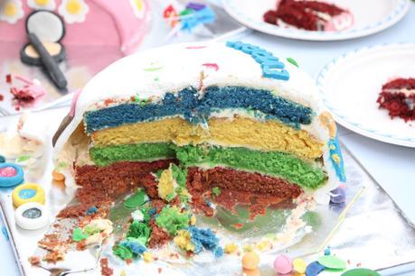 Hungry Caterpillar Rainbow Cake