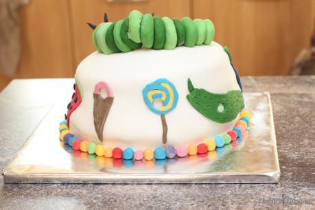 Hungry Caterpillar Rainbow Cake