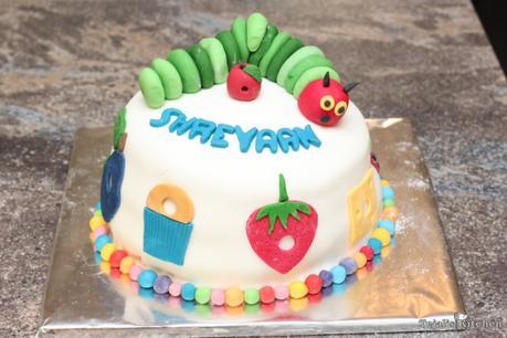 Hungry Caterpillar Rainbow Cake