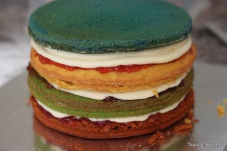 Hungry Caterpillar Rainbow Cake