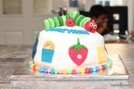Hungry Caterpillar Rainbow Cake