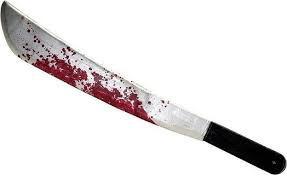 bloody machete