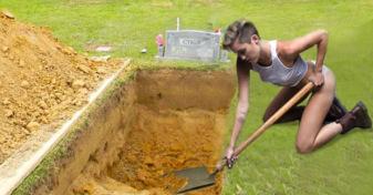 grave digging