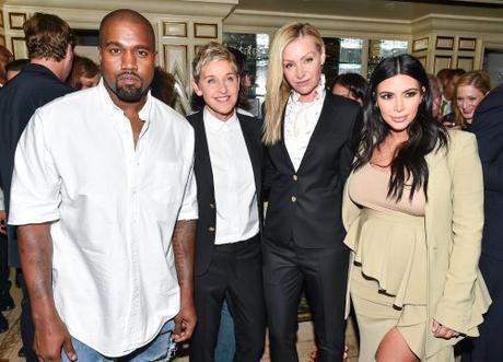 Kanye-West-Ellen-DeGeneres-Portia-de-Rossi-Kim-Kardashian