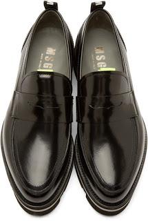 The Tortoise Won The Race:  MSGM Black Accent Loafers