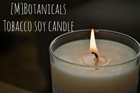 MBotanicals Tobacco soy wax candle
