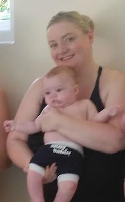 Noah's First Swim!