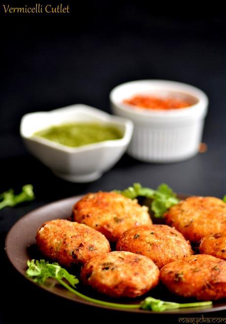 vermicelli and potato tikki