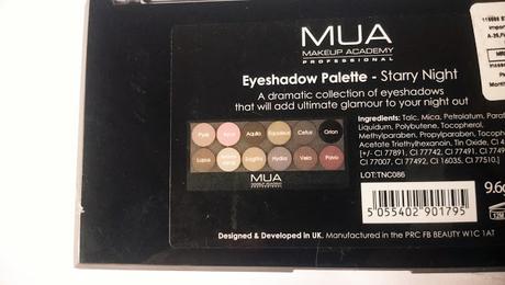 MUA Eyeshadow Palette in Starry Night Swatches, Price & EOTD