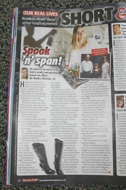 We're in a magazine...sharing our ghostly experiences!!