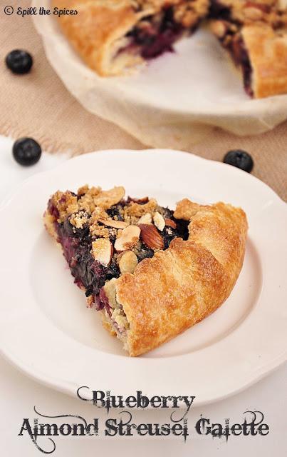 Blueberry Almond Streusel Galette