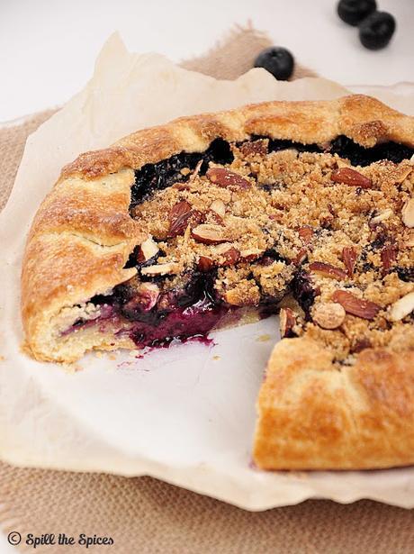 Blueberry Almond Streusel Galette